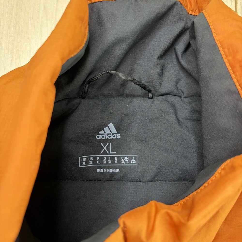Adidas Terrex Primaloft Jacket Mens Size XL Orange Light Puffer Coat - Picture 5 of 12